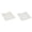 Off-white, variant on 2PC Patio Cushion Covers, Waterproof Fade Resistant Outdoor Replacement Slipcovers for Rattan Chair Sofa Lounge Seat, Covers Only with Ties for Garden,18x18 Inch