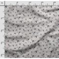 thumbnail image 2 of Soimoi Insect Printed, Japan Crepe SatinFabric, by The Yard 54 Inch Wide, Decorative Sewing Fabric for Dresses Kimonos Gowns, Light Gray, 2 of 5