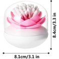 thumbnail image 4 of Jinsinto 2 Pack Creative Lotus Cotton Swab Holder Q-Tips Toothpicks Holder Table Decorate Cotton Bud Storage Box Organizer, 4 of 5