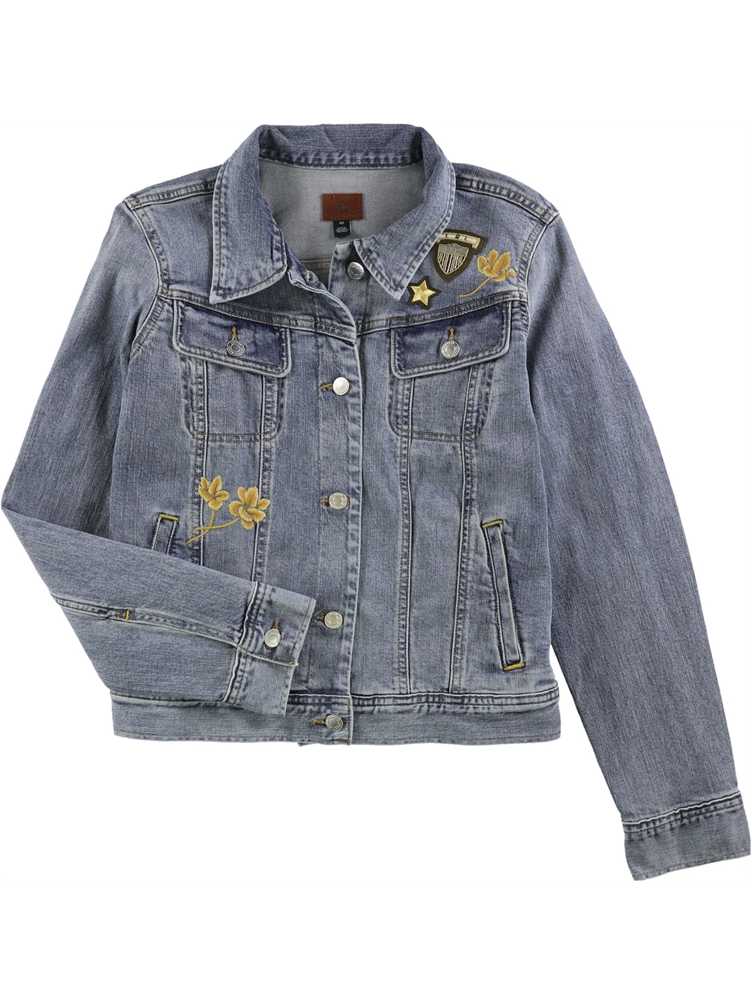 Ralph Lauren Womens Embroidered Beaded 