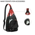 thumbnail image 4 of Cyberpunk Gamer Sling Backpack - Retro Console Design with Colorful Graffiti Pattern, Anti-Theft Shoulder Pack for Travel & School, 4 of 4