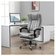 thumbnail image 2 of Massage Office Chair High Back Reclining with Heat & Footrest - Gray Ergonomic Desk Chair, 2 of 9