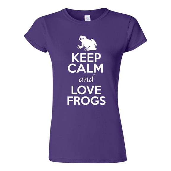 Junior Keep Calm And Love Frogs Animal Lover T-Shirt Tee
