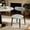 Gray, variant on Dining Chair Set of 2, Upholstered Wooden Dining Chairs with Curved Back, Modern Fabric Kitchen Side Chairs