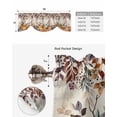 thumbnail image 4 of Tie Up Valance Curtain for Kitchen,Retro Thanksgiving Blue Pumpkin Rod Pocket Short Curtains Adjustable Tie-Up Shade Valances,Eucalyptus Leaves Window Treatment for Bathroom Living Room Bedroom, 4 of 8