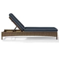 thumbnail image 4 of Crosley Furniture Bradenton Fabric Patio Chaise Lounge in Brown/Navy, 4 of 11