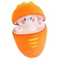 thumbnail image 3 of SDJMa Easter Bunny Stuffed Animal, Cute Zip Up Carrot Hideaway Soft Plush Bunny Rabbit Doll Toy, Easter Basket Stuffers Spring Gifts for Kids Adults, 3 of 9