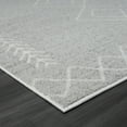 thumbnail image 6 of LR Home and Evette Rios Carmen 7'9" x 9'9" Gray/White Diamond Stain Resistant Indoor Area Rug, 6 of 9