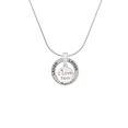 thumbnail image 2 of Delight Jewelry Silvertone I Love You Disc Laugh Ring Charm Necklace, 18", 2 of 4