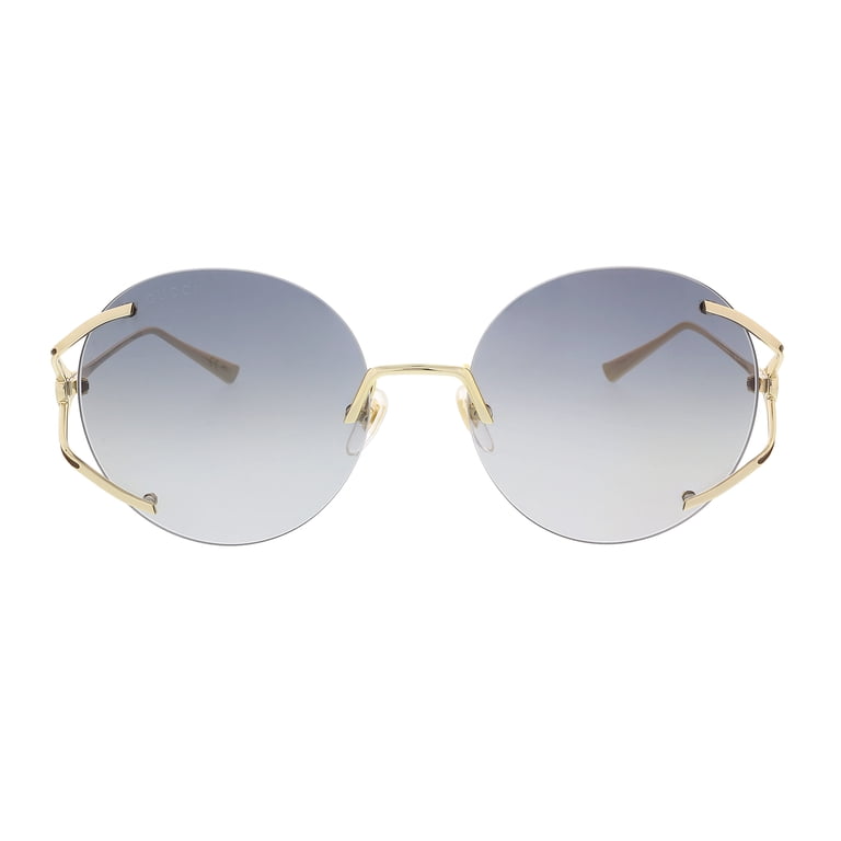 GUCCI GREY ROUND LADIES SUNGLASSES. Gucci Grey Round Ladies Sunglasses GG0416SK 002 55  main image 2