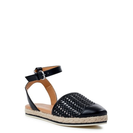 

Time and Tru Women s Ankle Strap Espadrille Sandals