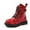 Red B, variant on Boy Girls Ankle Boots Lace up Combat Boots Blue Size 11 Little Kid