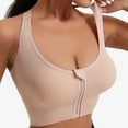 thumbnail image 3 of Mepaouo Sports Bras for Women Zipper Front Closure Workout Bra Criss Cross Crop Tank Tops Yoga Camisole, 3 of 7