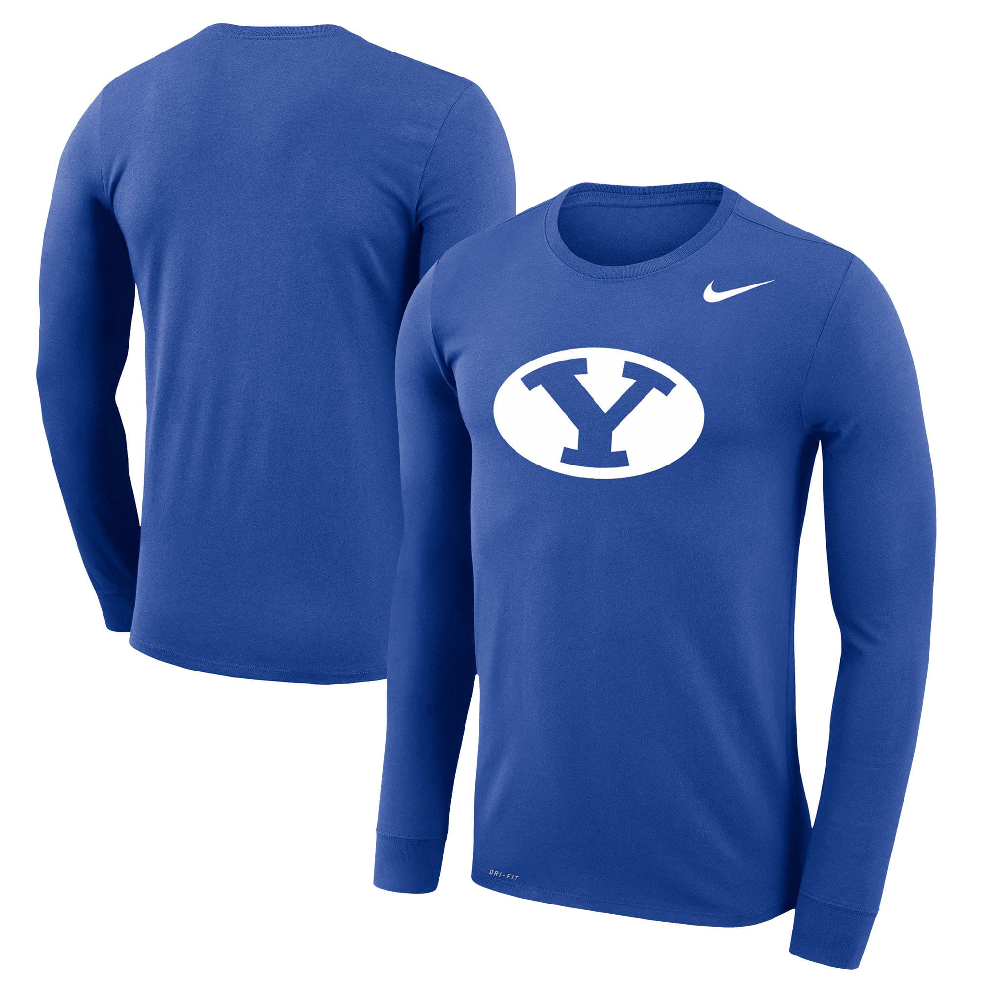 Nike Royal BYU Cougars School Logo Legend Performance Long Sleeve T-Shirt -