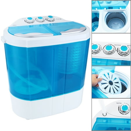 Auauna mini portable rv dorm compact 8-9lbs washing machine washer spin dryer laundry