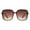Tortoise (Brown), variant on Women's Square Frame Sunglasses Classy Minimal Modern Style UV 400 Black, Black