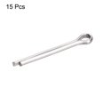 thumbnail image 3 of Uxcell Split Cotter Pin, 4x35mm Stainless Steel Clip Fastener Fitting Silver 15Pack, 3 of 5