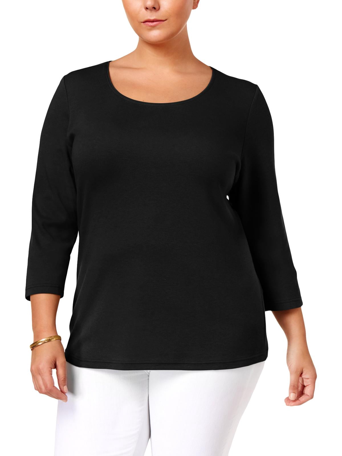 karen scott tops plus size