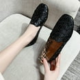 thumbnail image 4 of Sngxgn Women s Flats Breathable Comfort Slip-on Light Weight Walking Shoes(Black,42), 4 of 6
