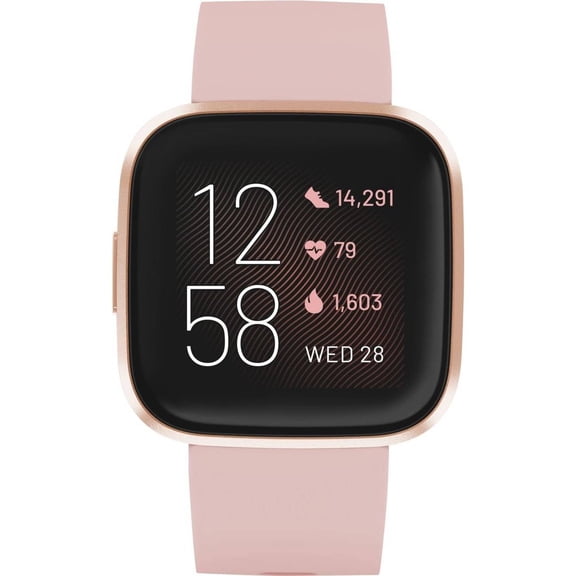 Pre-Owned Fitbit Versa 2 Health & Fitness Smartwatch - Copper Rose (Good)