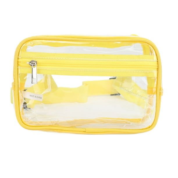 Mochila de hombro transparente, bolso bandolera transparente, riñonera transparente impermeable, paquete de pecho transparente, características mejoradas Jadeshay A