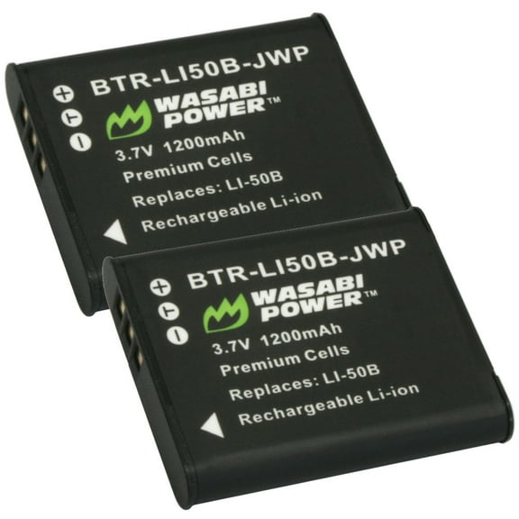 Wasabi Power Battery for Ricoh Pentax D-LI92 (2-Pack)