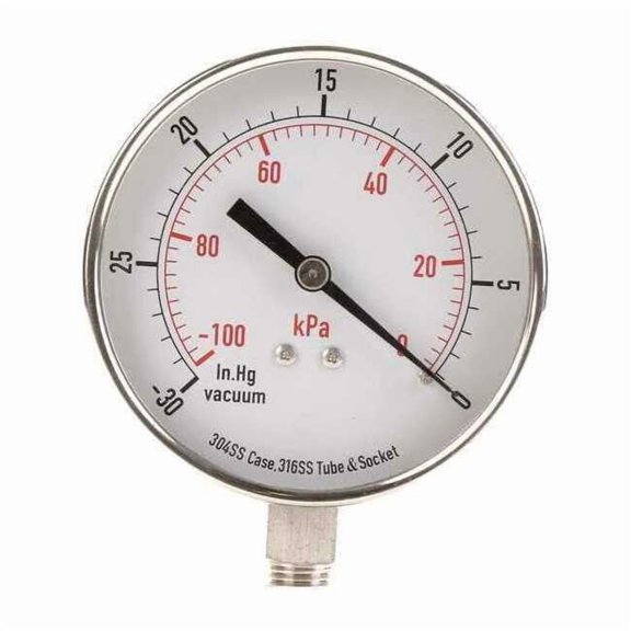 Manufacturer Varies Vacuum Gauge,Test,3-1/2 In 4FMP4