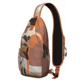 thumbnail image 1 of Rustic Ethnic Sling Backpack Bohemian Floral Travel Daypack with Multiple Compartments, 1 of 6