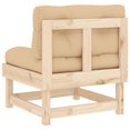 thumbnail image 5 of vidaXL Middle Sofas with Cushions 2 pcs Solid Wood Pine, 5 of 5