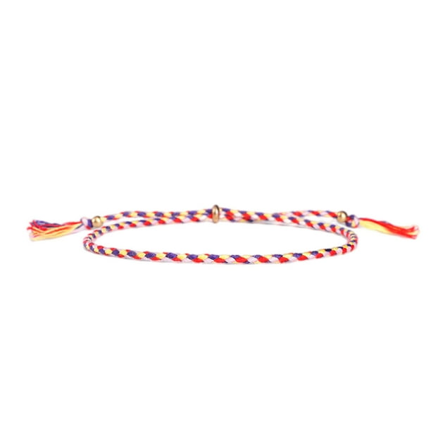 Qarigey trenzada Accesorio de moda Mujeres Hombres Accesorios de joyería Adorno de mano Pulseras de hilo Tipo 5 Type1 NO1