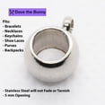 thumbnail image 3 of Love and Peace Stainless Steel Dangle Charm Bead for Bracelets, Keychains, and Necklaces, I Love Message Pendant Peace Sign Necklace Accessory for Everyday Style, 3 of 5