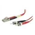 thumbnail image 3 of C2G 3m LC-ST 50/125 OM2 Duplex Multimode PVC Fiber Optic Cable - Red - patch cable - 10 ft - red, 3 of 5
