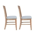 thumbnail image 3 of Linon Tanyard Dining Chairs, Set of 2, Natural with Light Gray Fabric, 3 of 14