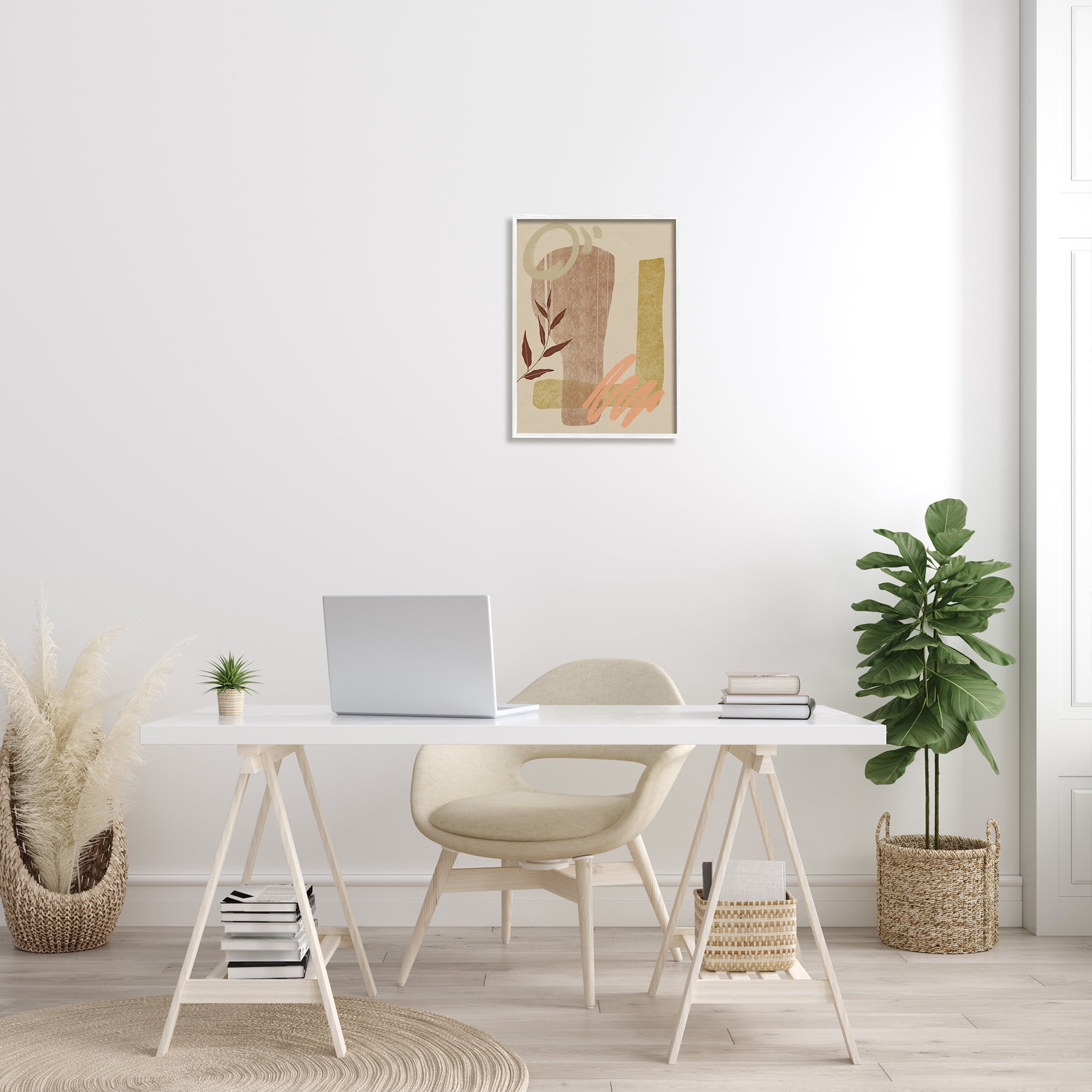 Stupell Indtries Abstract Shapes and Scribbles Brown Tone Desert Plant,16 x 20,Design by Nicholas Holman&nbsp;