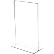 Plymor Clear Acrylic Sign Display / Literature Holder (Bottom-Load), 8.5" W x 14" H