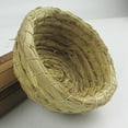 thumbnail image 5 of SugarBloom Natural Straw Bird Nest Bowl Shape, Handwoven Gourd Budgie Parakeet Breeding Hut for Hatching Eggs, Birdhouse for Cage with Wooden Perch,Multicolor, 5 of 9