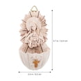 thumbnail image 3 of Pila de agua bendita de pared, decoración de resina para entrada, decoración colgante de pared interior, 3 of 8