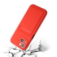 thumbnail image 3 of Allytech Case Compatible with iPhone 15 Plus, [Card Holder] [Soft TPU] [Ultra Slim & Lightweight] Shockproof Anti-Fingerprint Case for iPhone 15 Plus - Red, 3 of 7