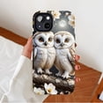 thumbnail image 2 of Cute Owl Phone Case with Charming Blossom Design for Couples & Valentine's Day - Compatible with iPhone 11/12/13/14/15/16 (Pro Max/Plus), 2 of 9