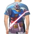 thumbnail image 2 of Mobile Suit Gundam Shirt 3d Printed T Shirt Crewneck Short Sleeve Top Tees For Mens, 2 of 8