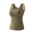 thumbnail image 6 of plus size Tank Tops with Built in Bras Tummy Control Seamless Wide Strap Camisole Shaper Shelf Bra Tank for Senior,6XL, 6 of 10