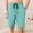 Green, variant on Men's Striped Loungewear Pajama Shorts, Elastic Waist Pockets, Fitness Casual Homewear Shorts Light Blue M