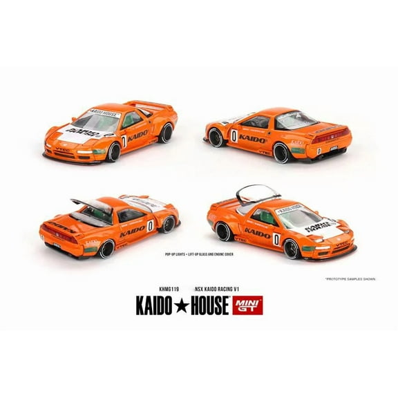Kaido House x MINI GT 1:64 NSX Kaido Racing V1 Orange Diecast Model Car