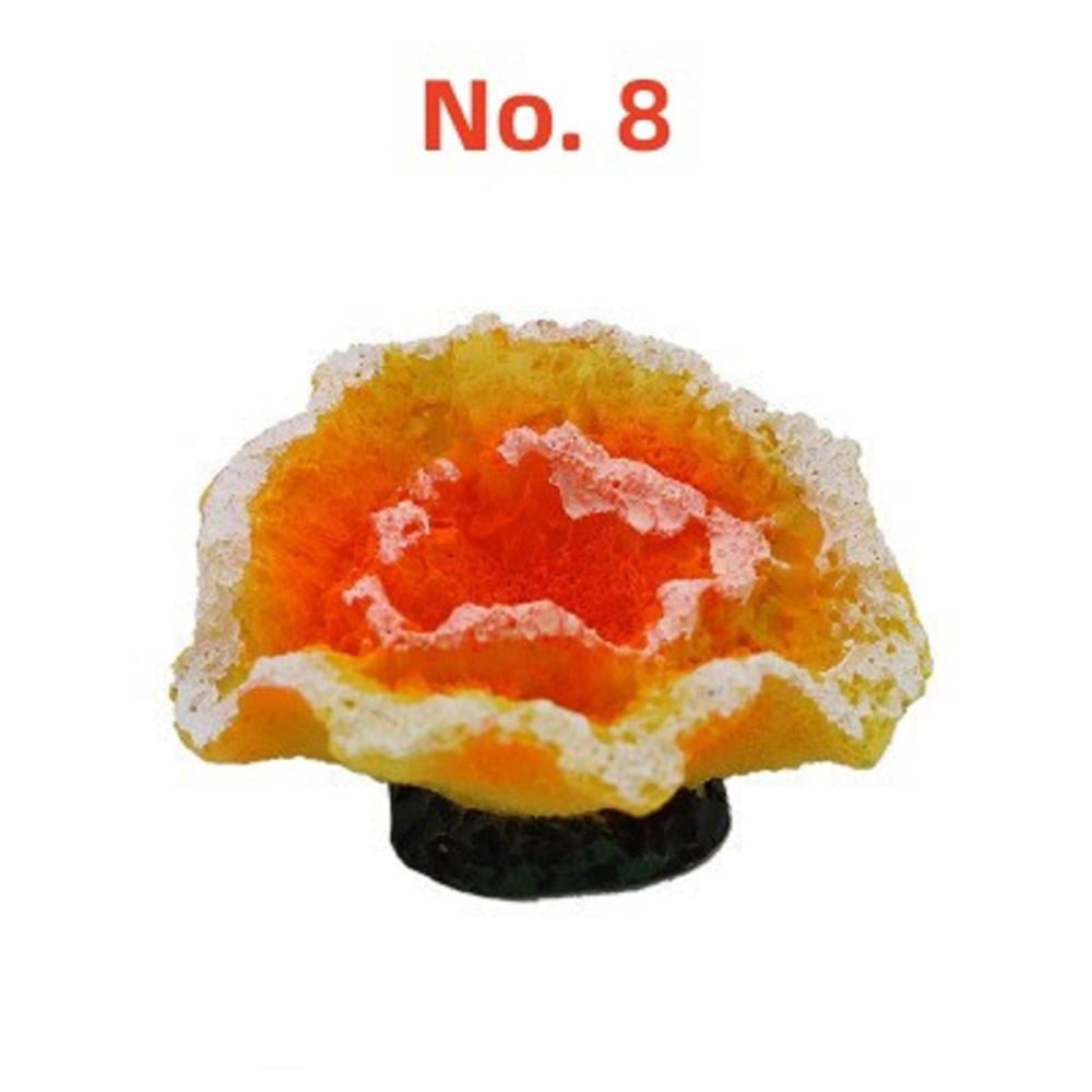 Godderr Simulation Mini Fake Coral Resin Plant Fish Tank Decorations Coral Starfish Plants 5PCS