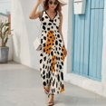 thumbnail image 6 of Leopard Print Pattern Art Sleeveless Dress Women's Summer Suit Dresses for Women 2025 Luxury Party Dress, 6 of 7