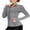 Heather Grey, variant on Women's Athletic Jackets Lightweight Running Workout Jacket Full Zip Track Tops Sportswear with Thumb Holes