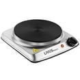 thumbnail image 1 of Countertop Infrared Single Burner, 1000W Electric Hot Plate with 5 Level Temperature Setting, 1 of 9