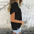 thumbnail image 2 of Mittory Summer Casual T-Shirt for Women Crewneck Short Sleeve Loose Fit Tops Lightweight Breathable Tees, 2 of 7