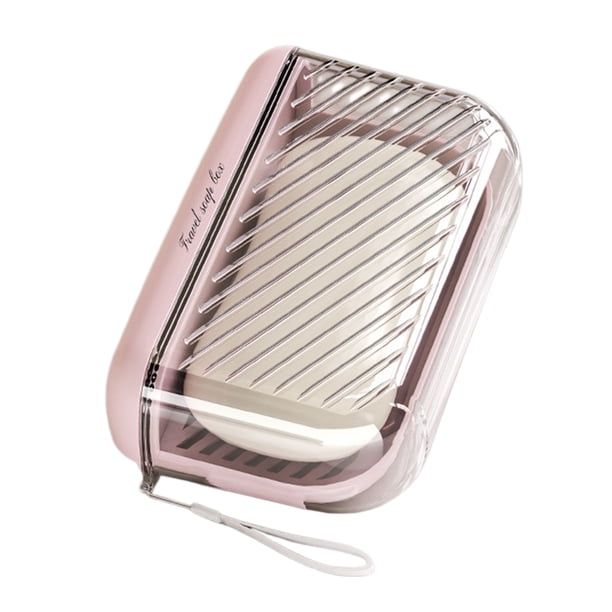 Jabonera con tapa, a prueba de fugas, con capa de drenaje, portátil, para camping, gimnasio, baño, cocina, dormitorio, hotel