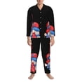 thumbnail image 3 of Sikiie Happy Independence Day Gnome Mens Pajama Set, Soft Warm Long Sleeve Sleepwear, Cozy Button-Down Pjs for Men-Medium, 3 of 7